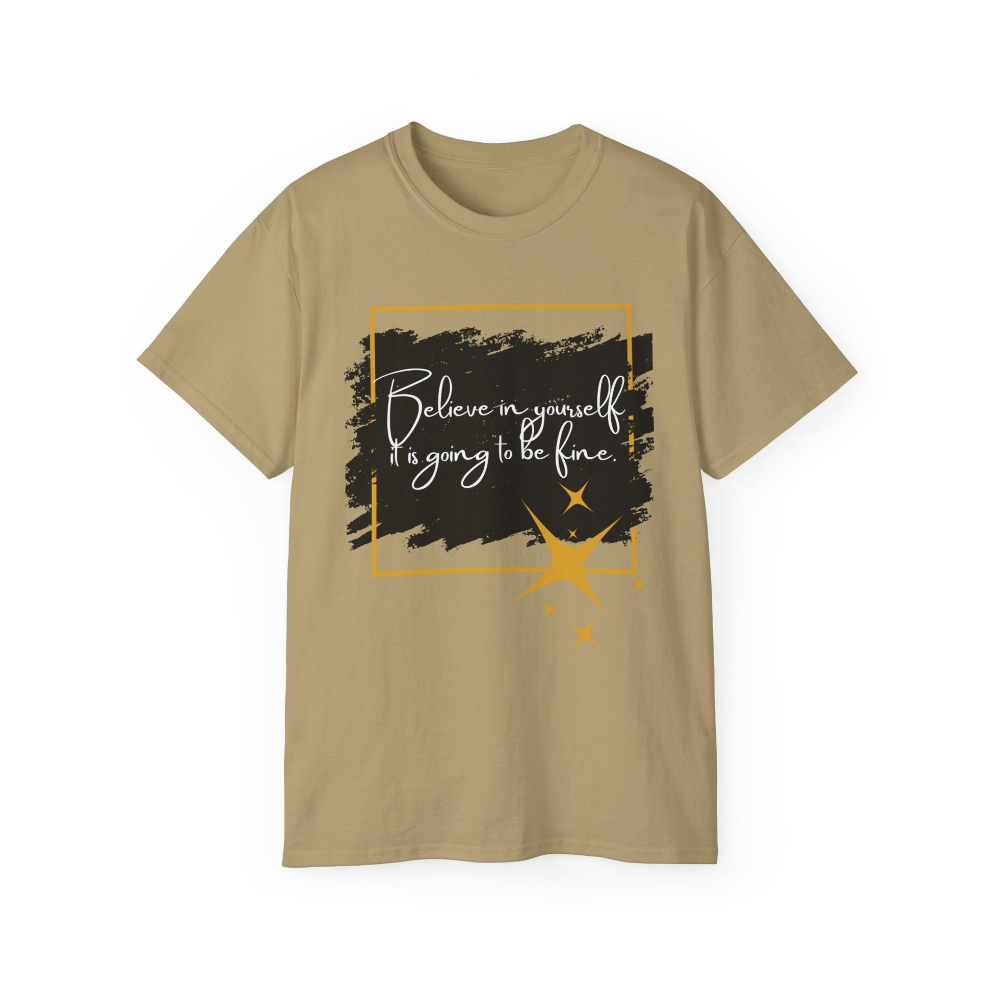 Inspirational Graphic Tee, Believe in Yourself Shirt, Motivational Quote T-Shirt, Unisex Flower Tee, Girlfriend Gift, Uplifting Apparel