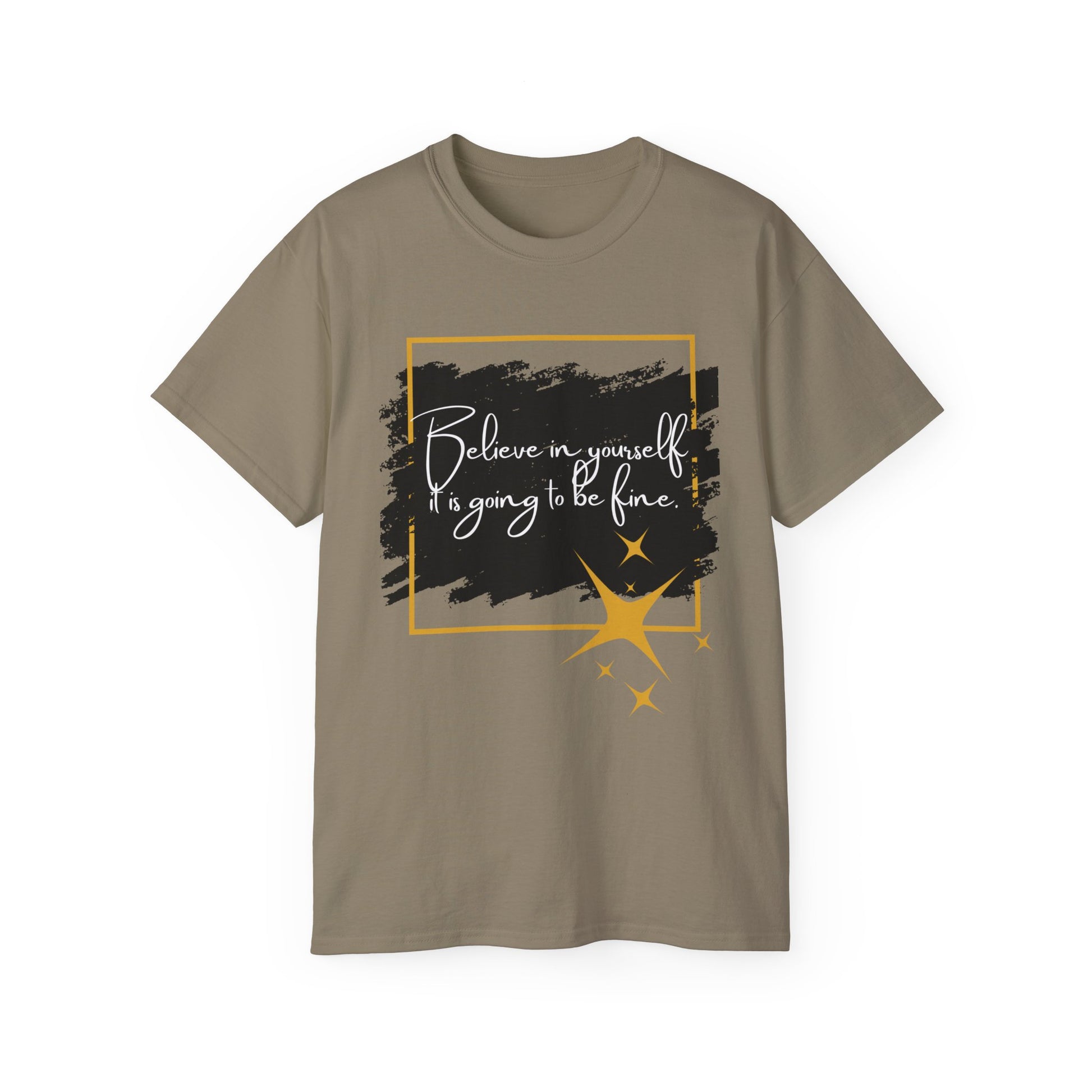 Inspirational Graphic Tee, Believe in Yourself Shirt, Motivational Quote T-Shirt, Unisex Flower Tee, Girlfriend Gift, Uplifting Apparel