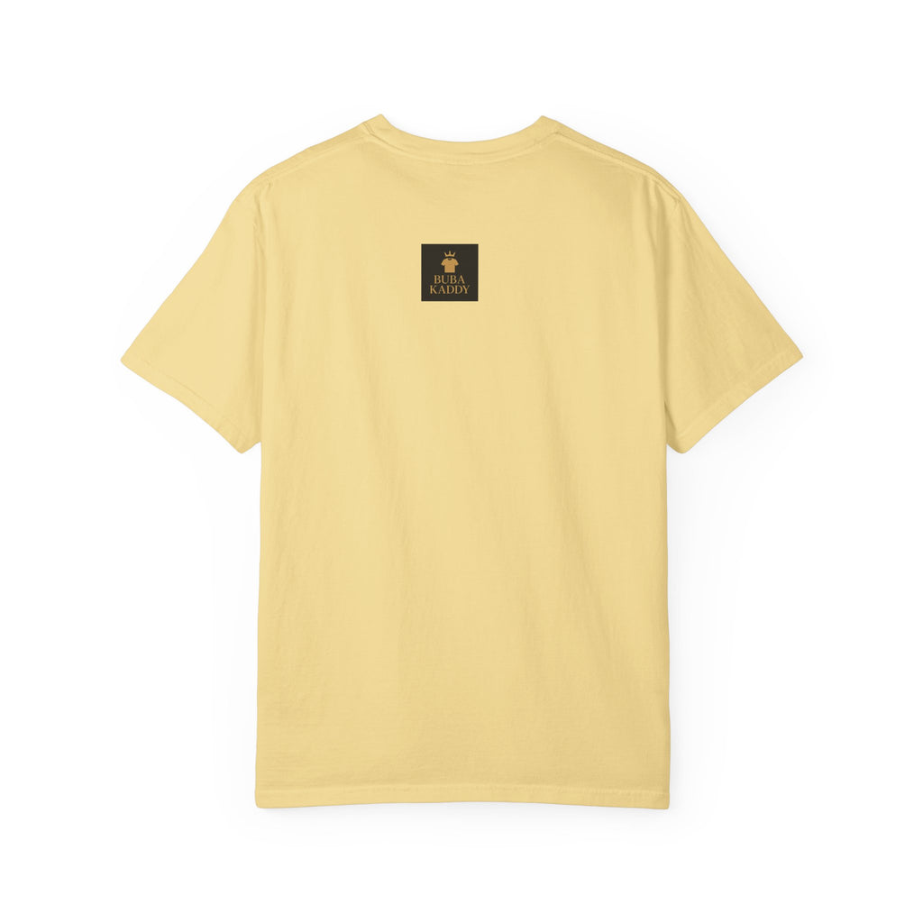 T-Shirt — 'Diamo Siata' African Print Graphic Tee (Drum Motif)