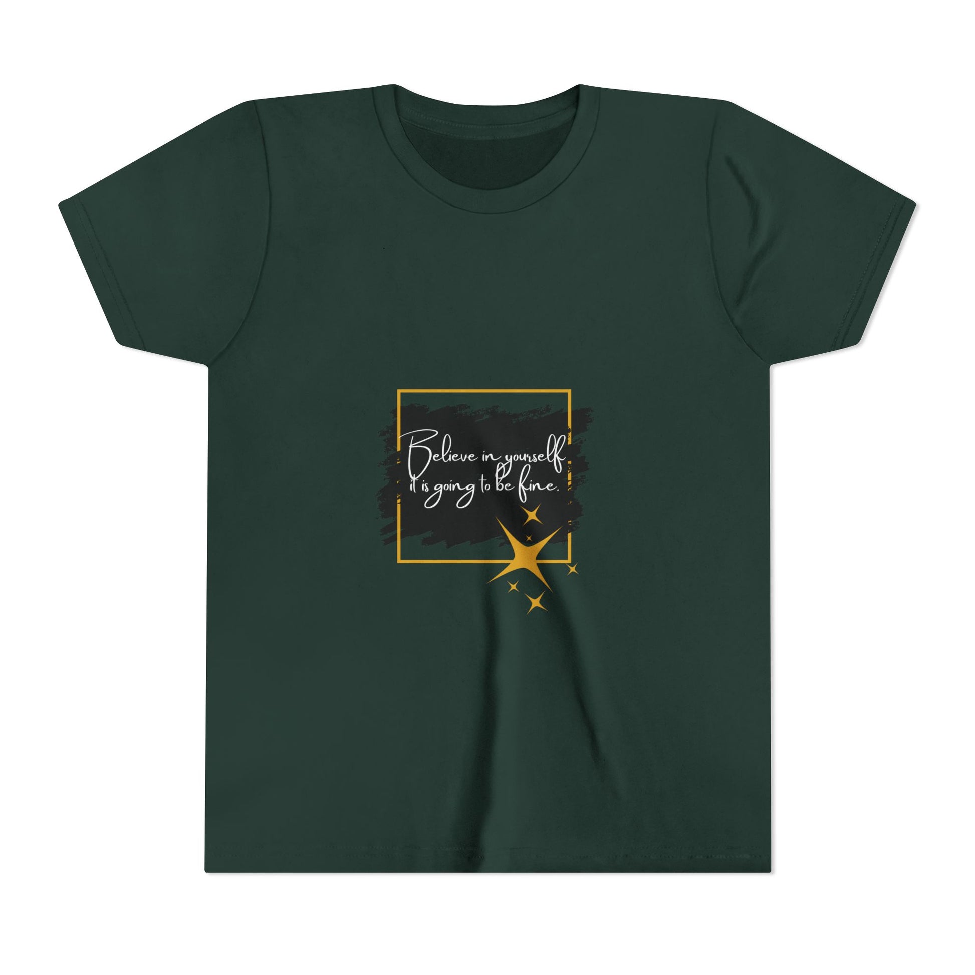 Inspirational Youth Tee - Believe in Yourself Short Sleeve Shirt, Motivational Kids Top, Back to School Outfit, Birthday Gift, [...]