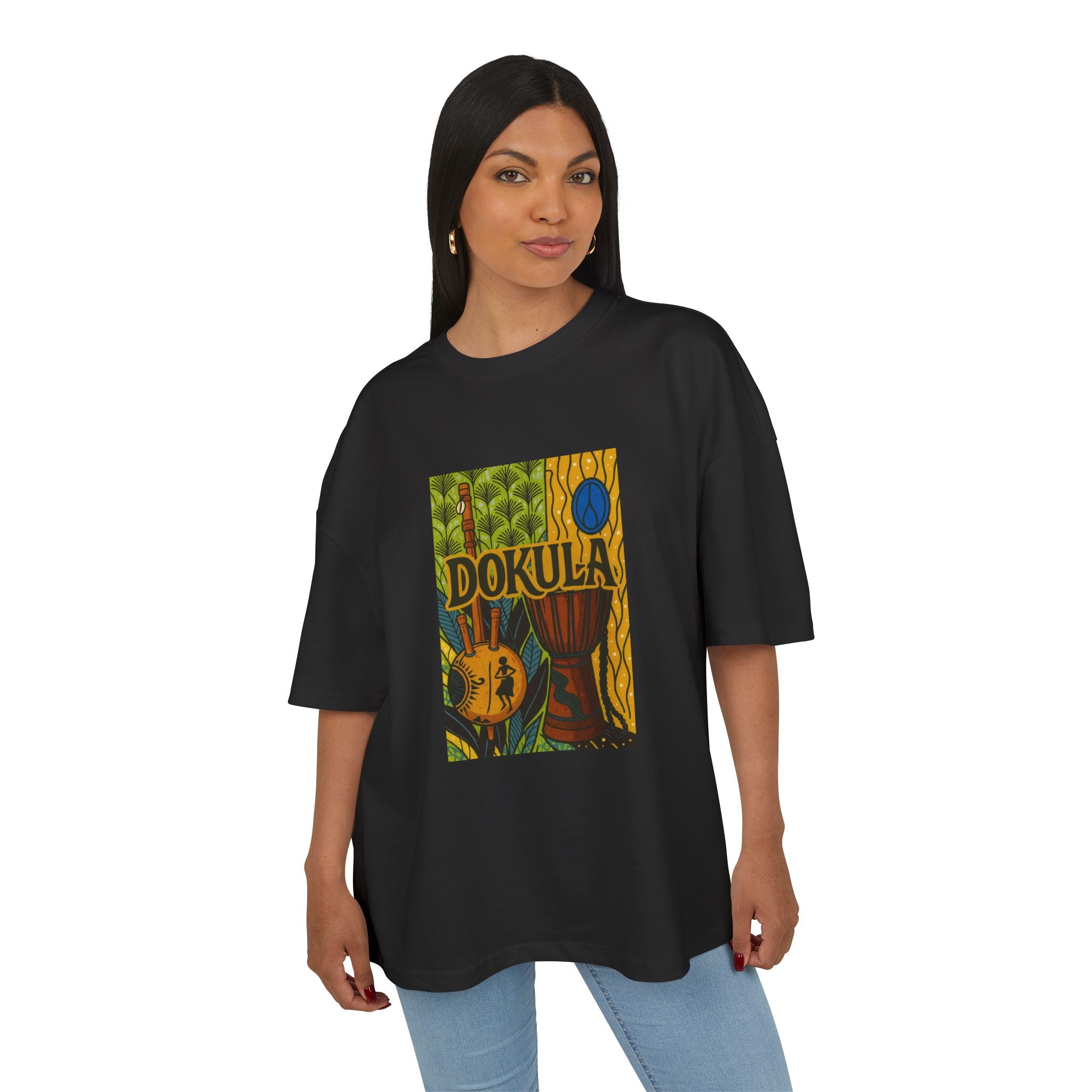 Dokula Guitar Art Tee — Tropical Vintage Music Graphic T-Shirt
