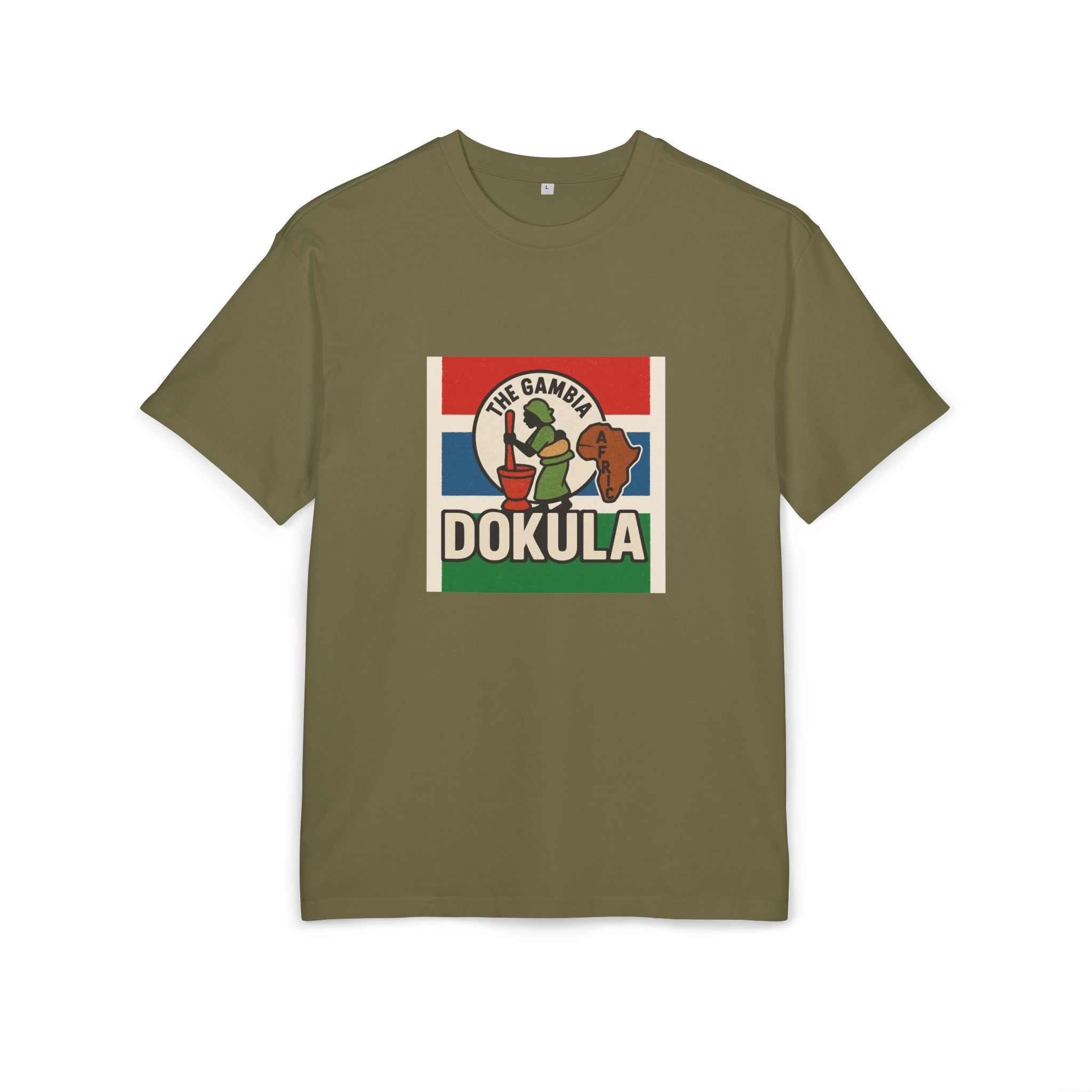Dokula Vintage Africa Tee — 'The Gambia' Retro Travel T-Shirt
