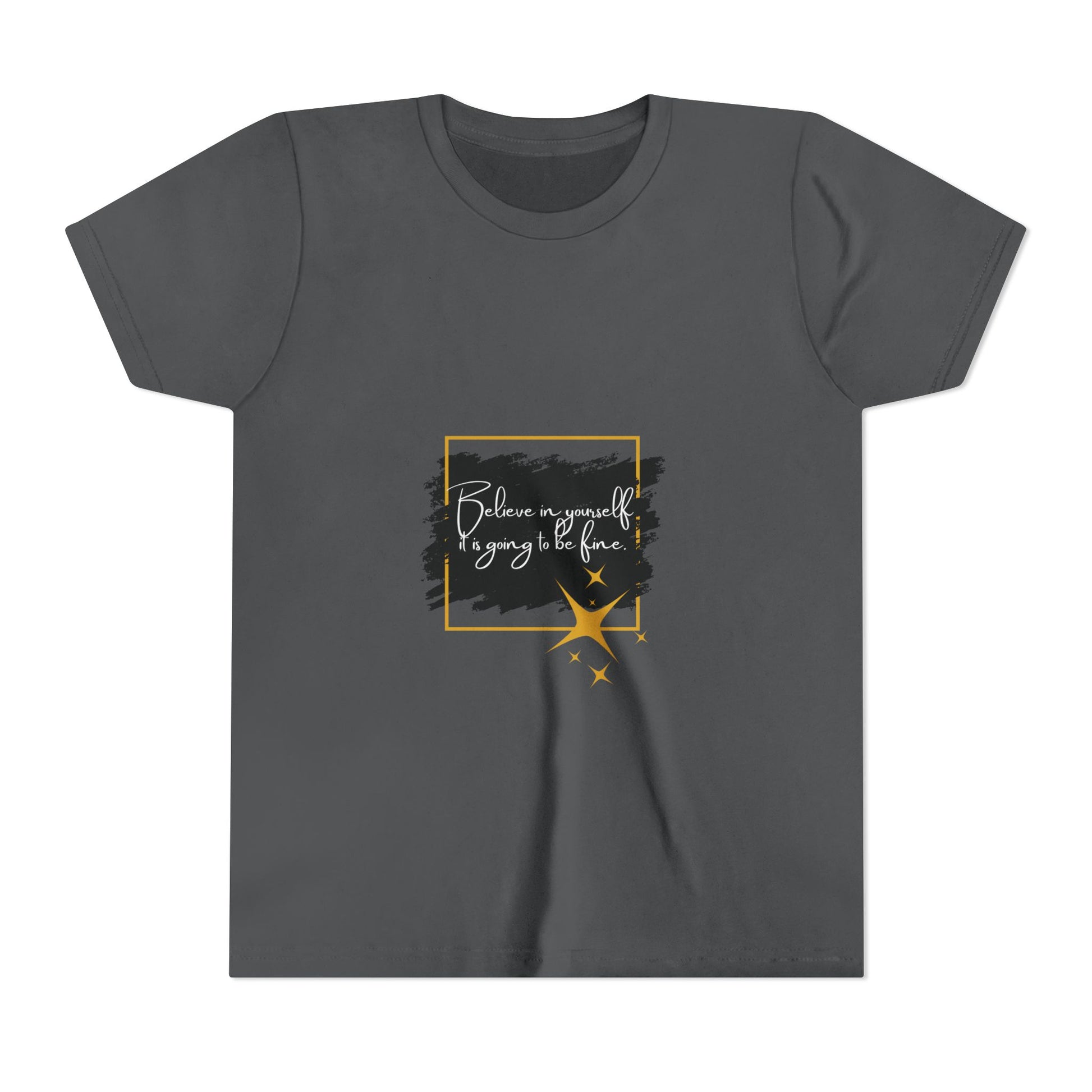 Inspirational Youth Tee - Believe in Yourself Short Sleeve Shirt, Motivational Kids Top, Back to School Outfit, Birthday Gift, [...]