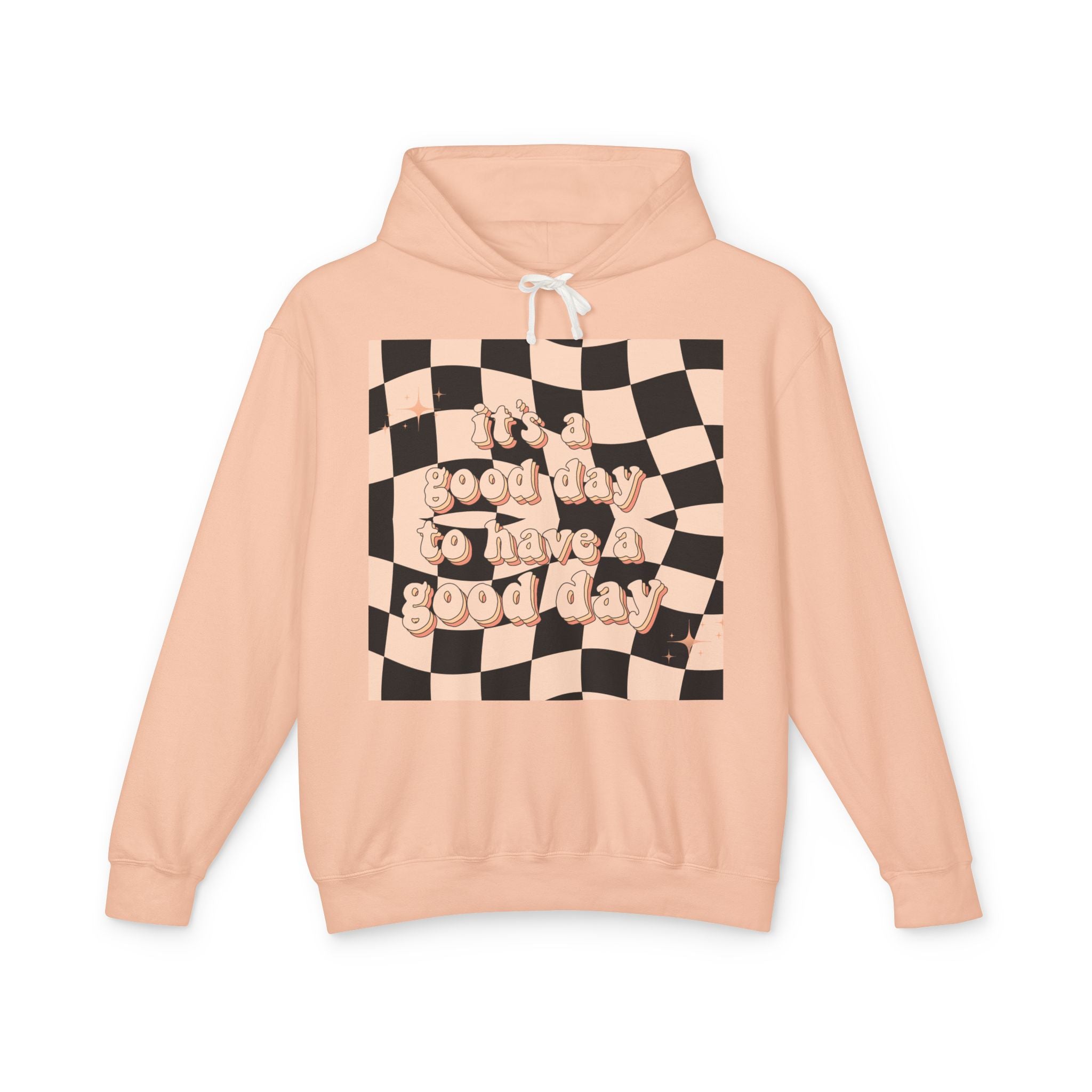 Good Day Lightweight Hoodie, Casual Sweatshirt, Unisex Pullover, Cozy Lounge Wear, Perfect Gift, Inspirational Apparel