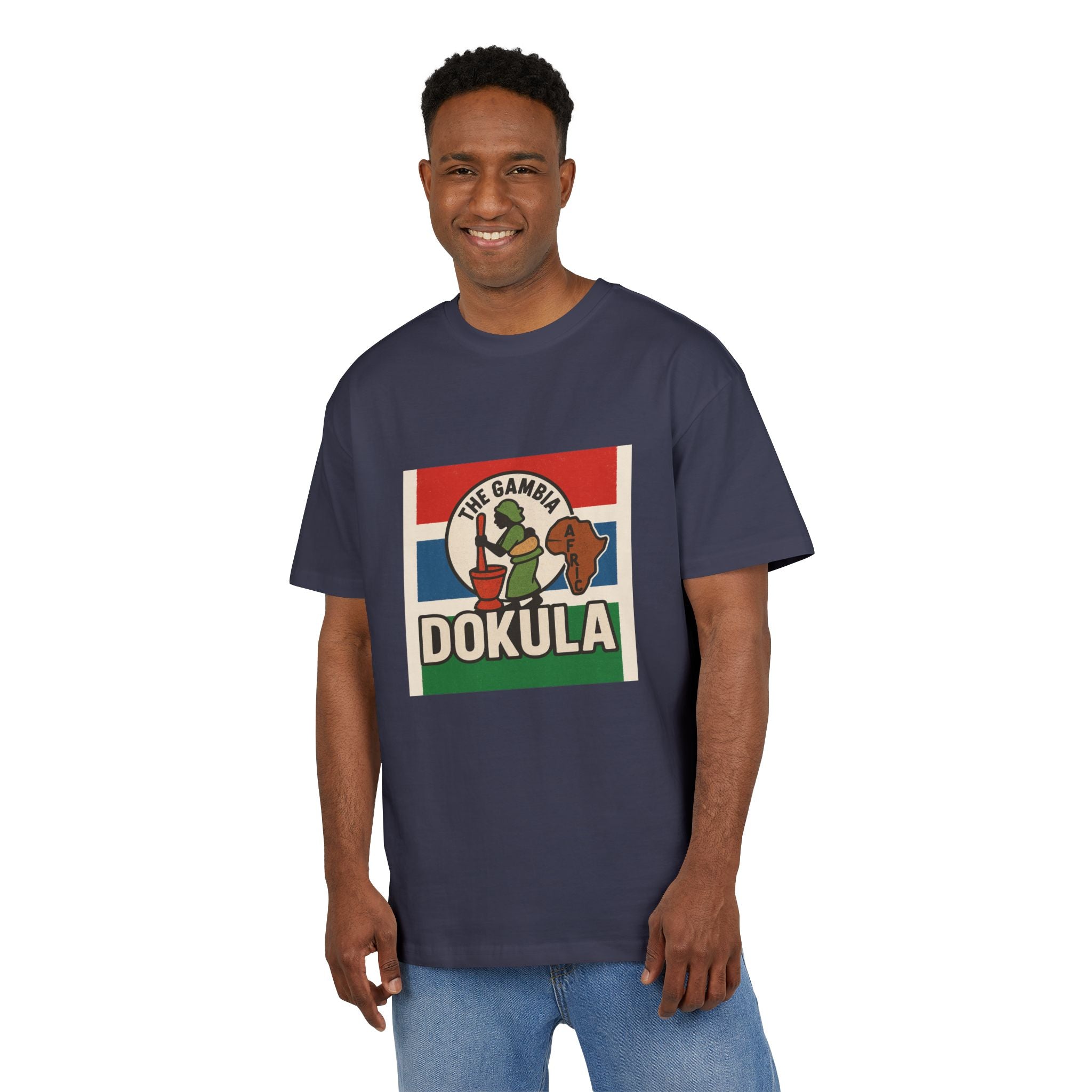 Dokula Vintage Africa Tee — 'The Gambia' Retro Travel T-Shirt