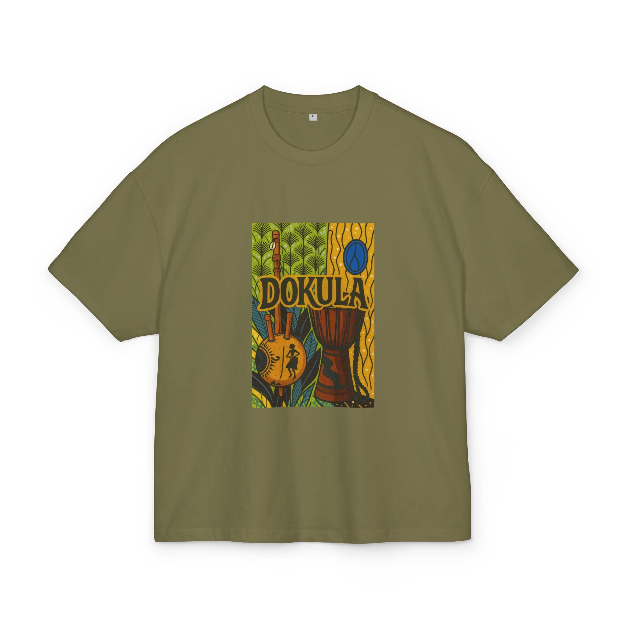 Dokula Guitar Art Tee — Tropical Vintage Music Graphic T-Shirt