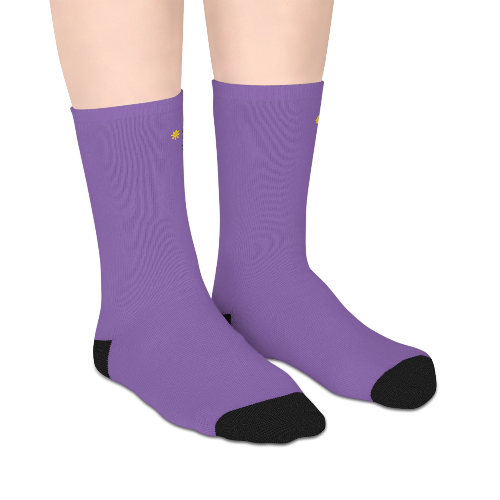 Whimsical Mid-Length Socks, Fun Socks for Every Day, Cute Gift for Cactus Lovers, Colorful Pink Socks, Cozy Socks for Homewear
