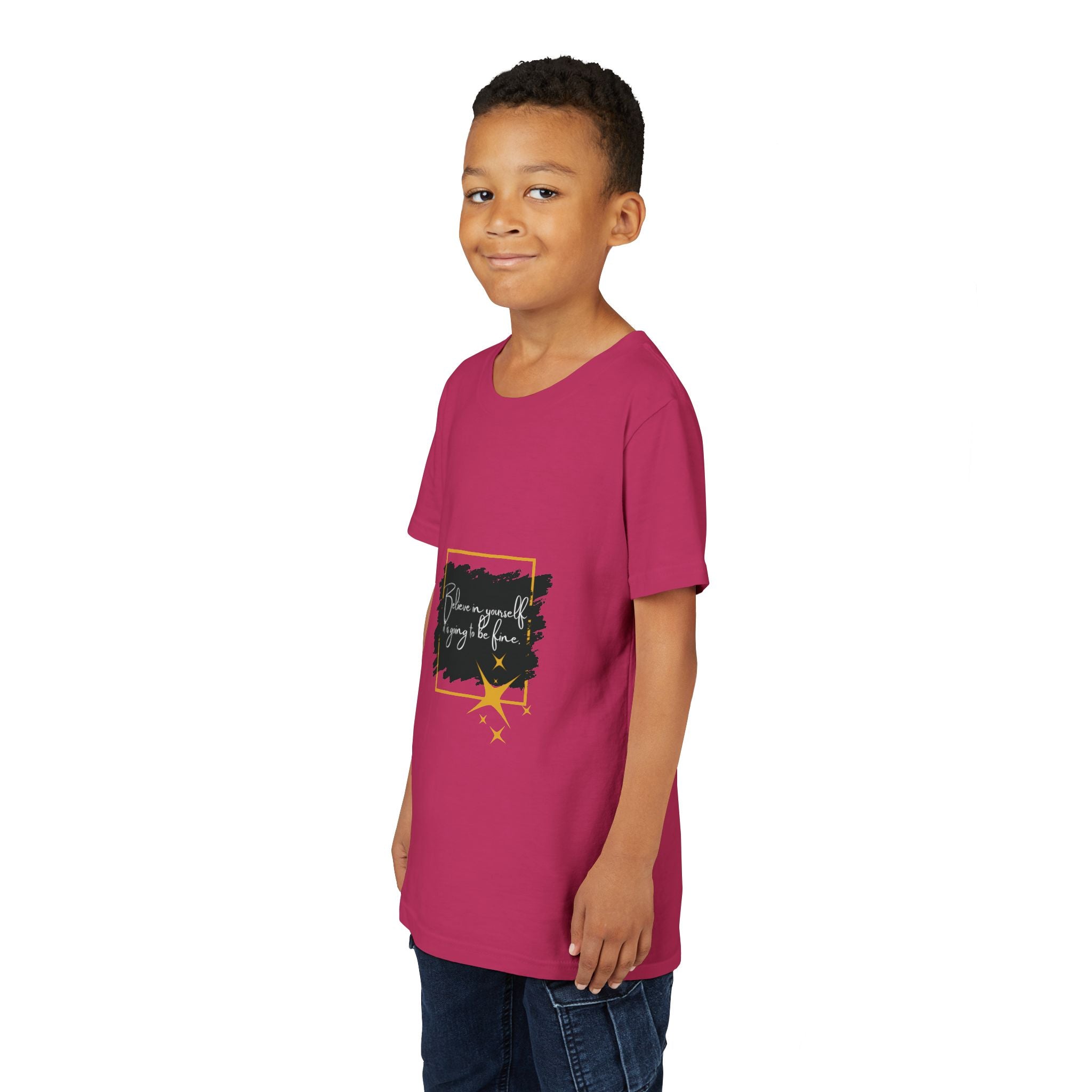 Inspirational Youth Tee - Believe in Yourself Short Sleeve Shirt, Motivational Kids Top, Back to School Outfit, Birthday Gift, [...]