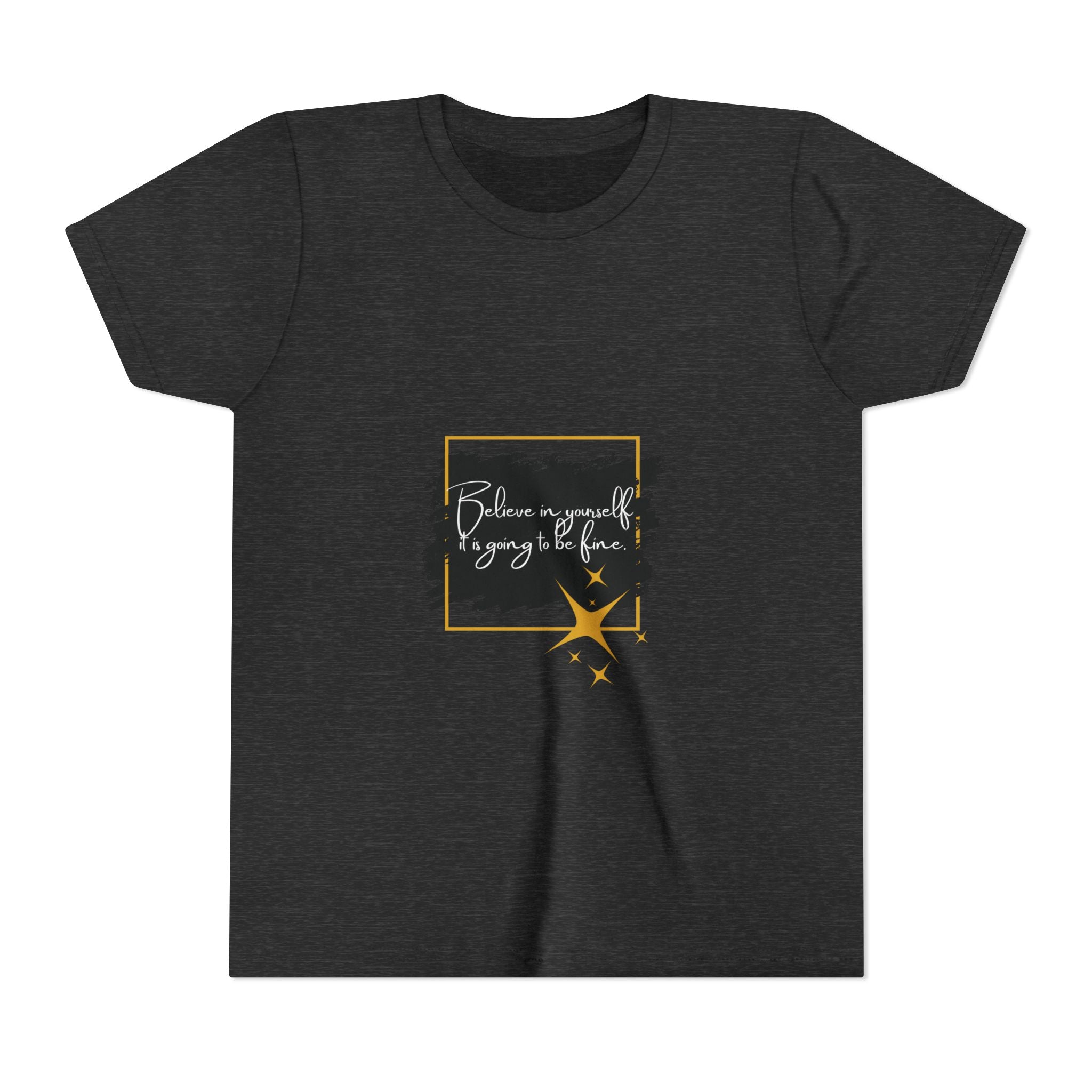 Inspirational Youth Tee - Believe in Yourself Short Sleeve Shirt, Motivational Kids Top, Back to School Outfit, Birthday Gift, [...]