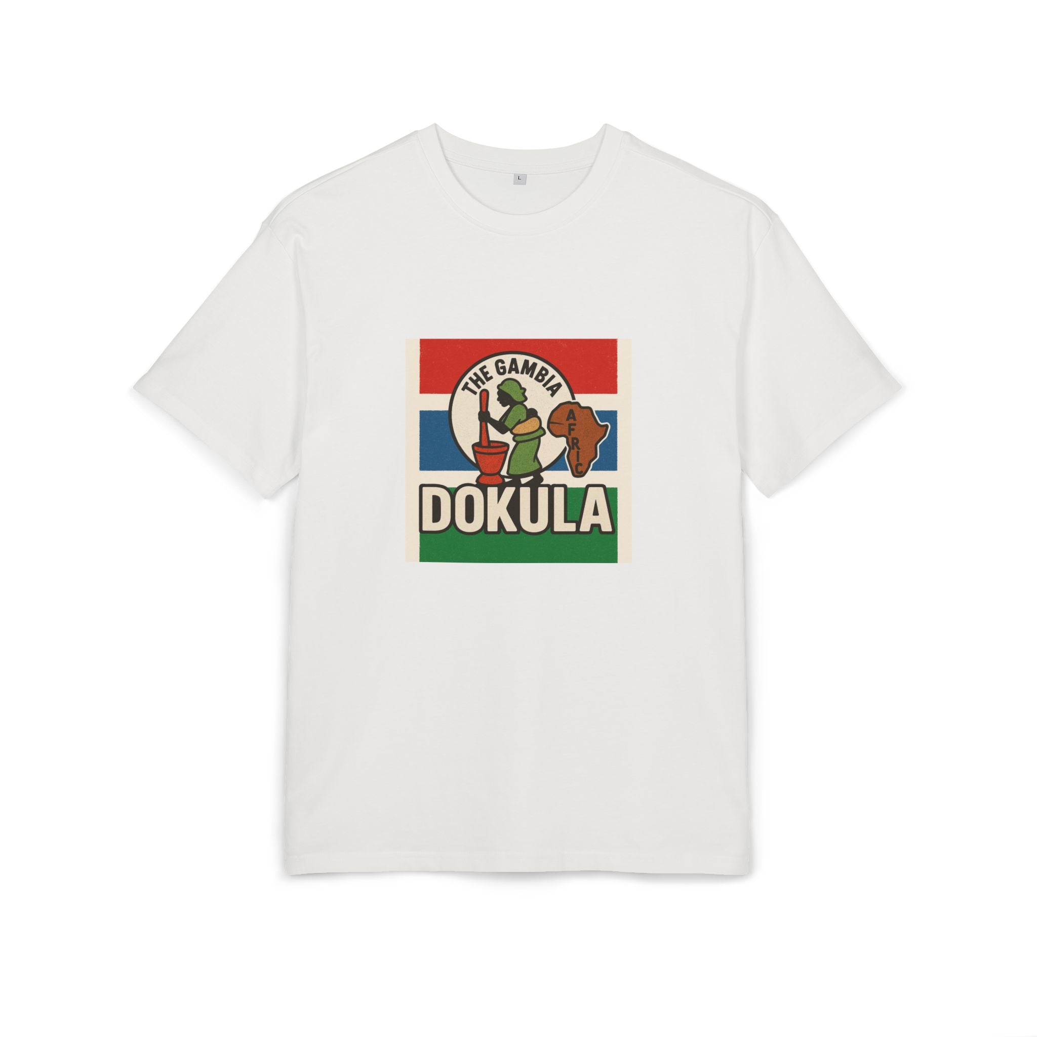 Dokula Vintage Africa Tee — 'The Gambia' Retro Travel T-Shirt