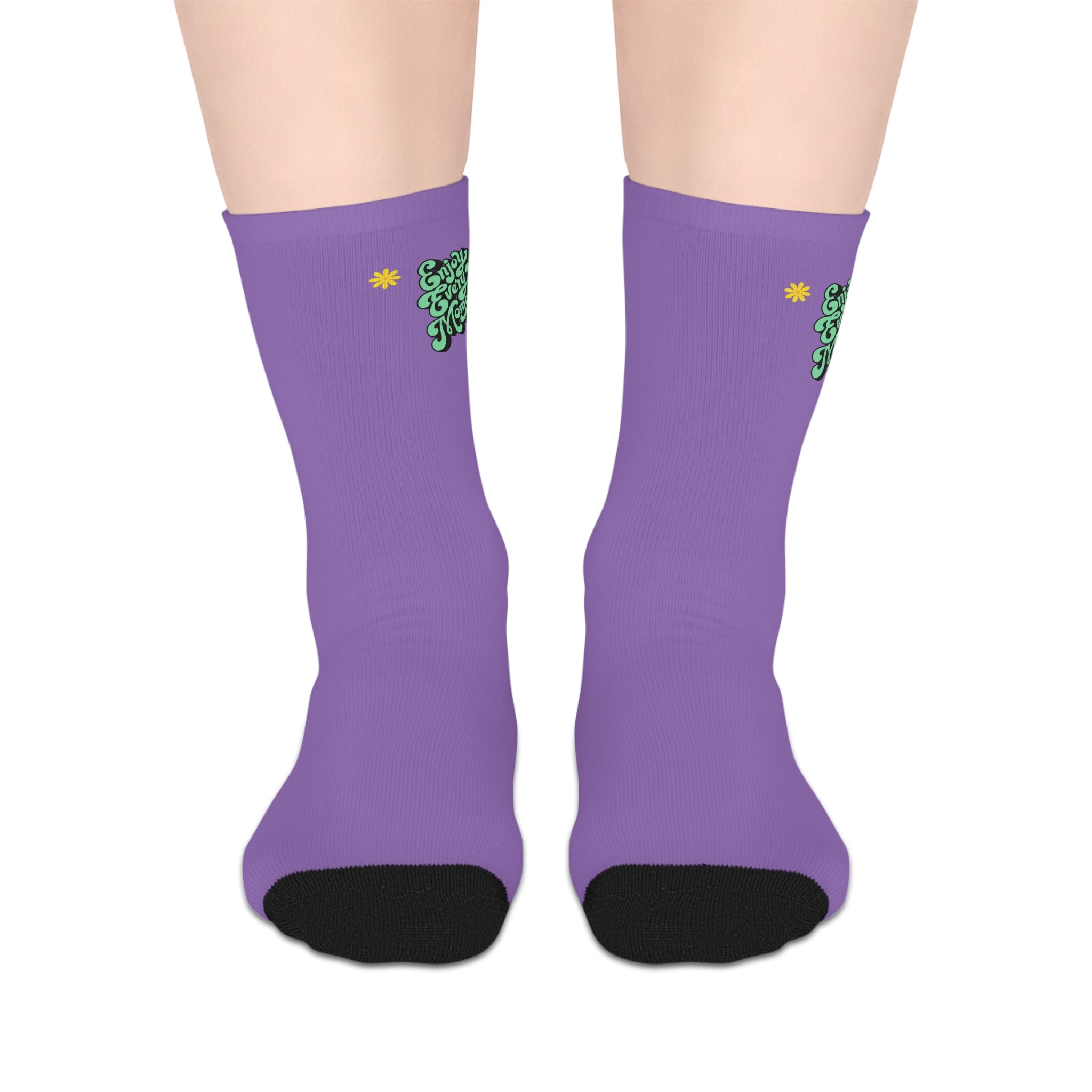 Whimsical Mid-Length Socks, Fun Socks for Every Day, Cute Gift for Cactus Lovers, Colorful Pink Socks, Cozy Socks for Homewear