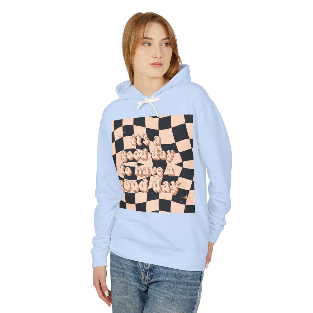 Good Day Lightweight Hoodie, Casual Sweatshirt, Unisex Pullover, Cozy Lounge Wear, Perfect Gift, Inspirational Apparel