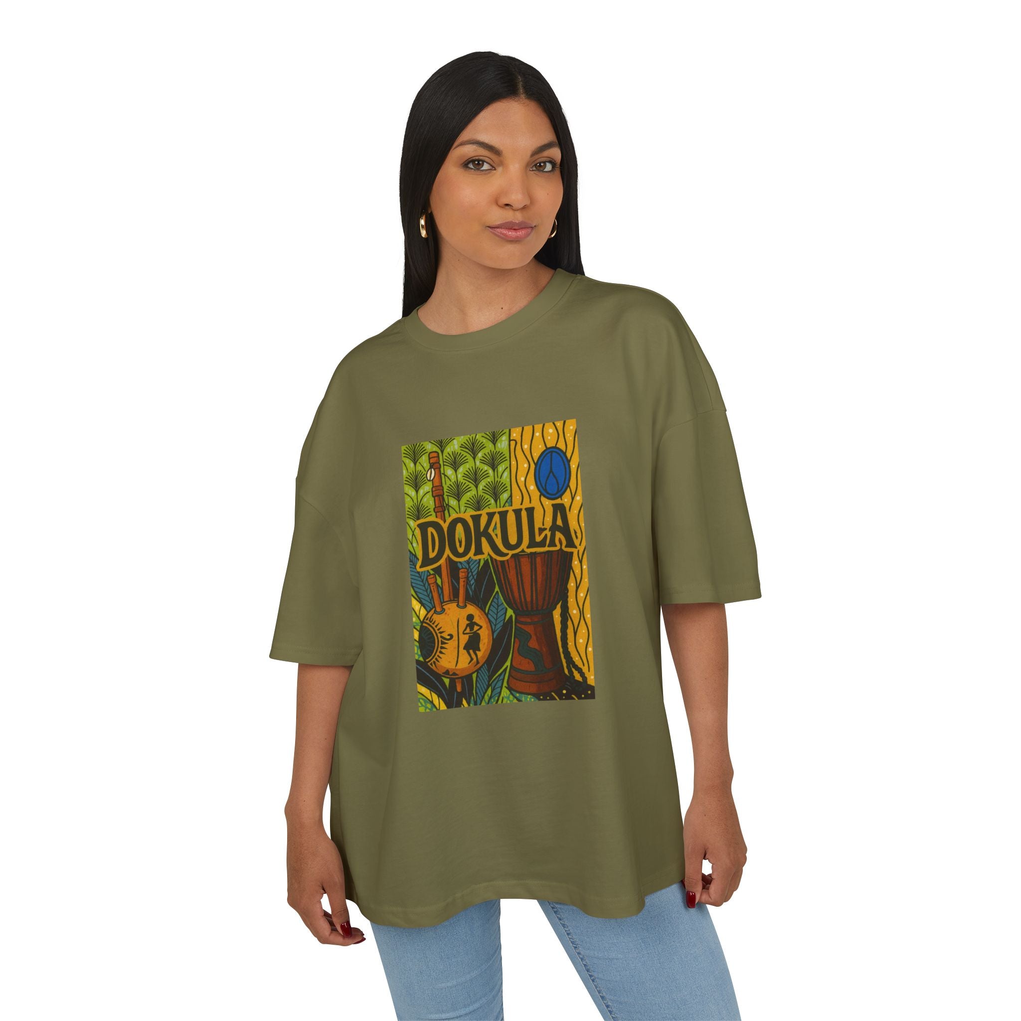 Dokula Guitar Art Tee — Tropical Vintage Music Graphic T-Shirt