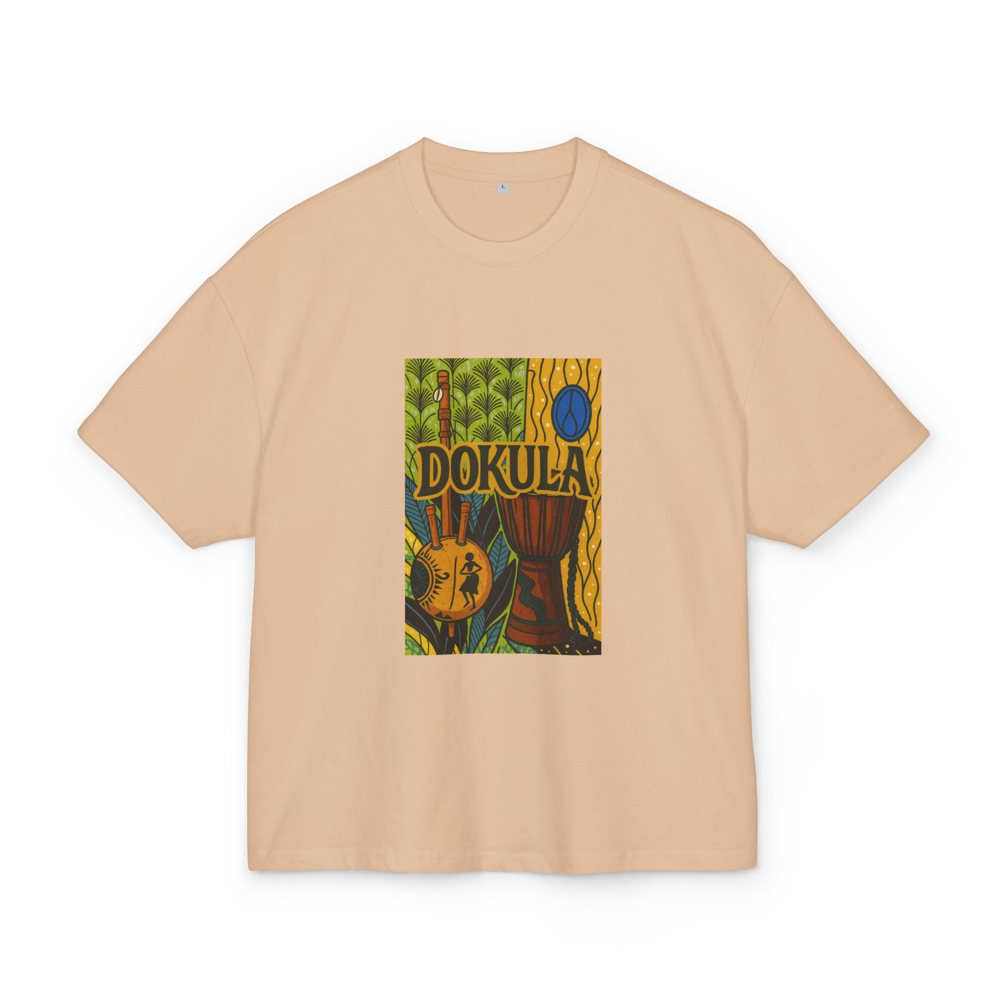 Dokula Guitar Art Tee — Tropical Vintage Music Graphic T-Shirt