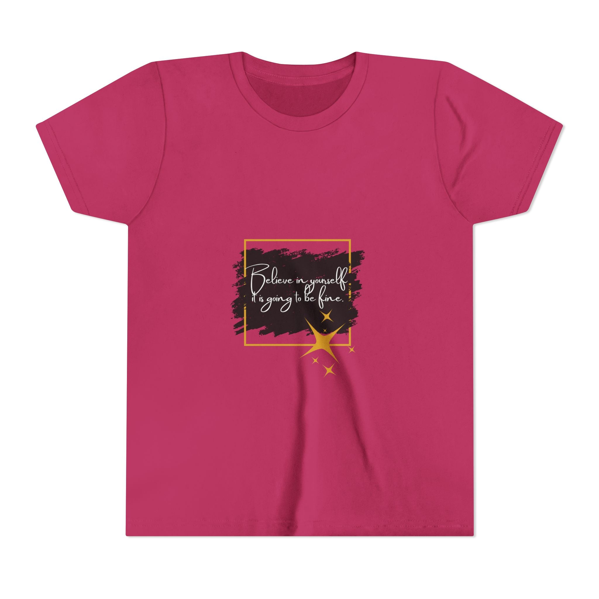 Inspirational Youth Tee - Believe in Yourself Short Sleeve Shirt, Motivational Kids Top, Back to School Outfit, Birthday Gift, [...]