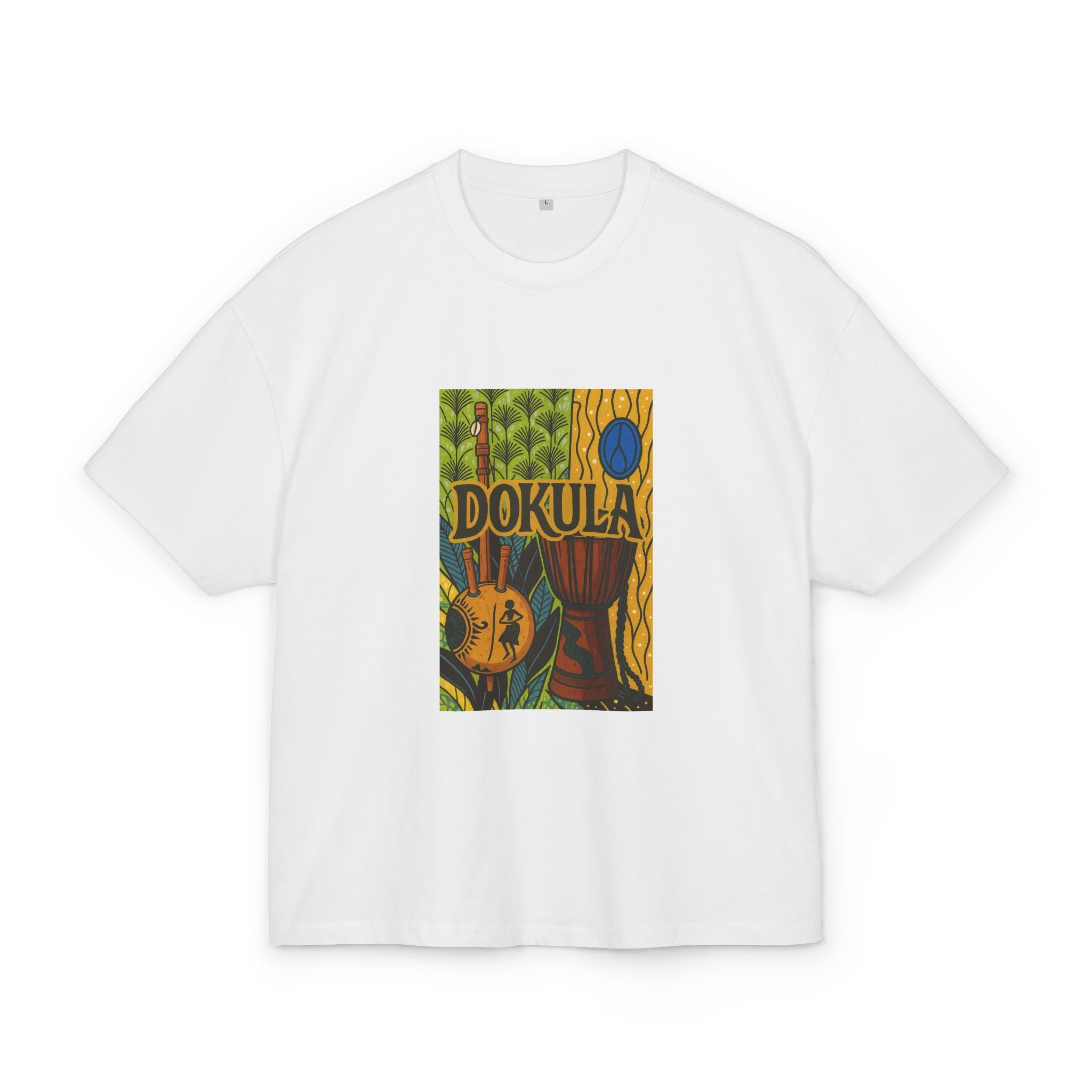 Dokula Guitar Art Tee — Tropical Vintage Music Graphic T-Shirt