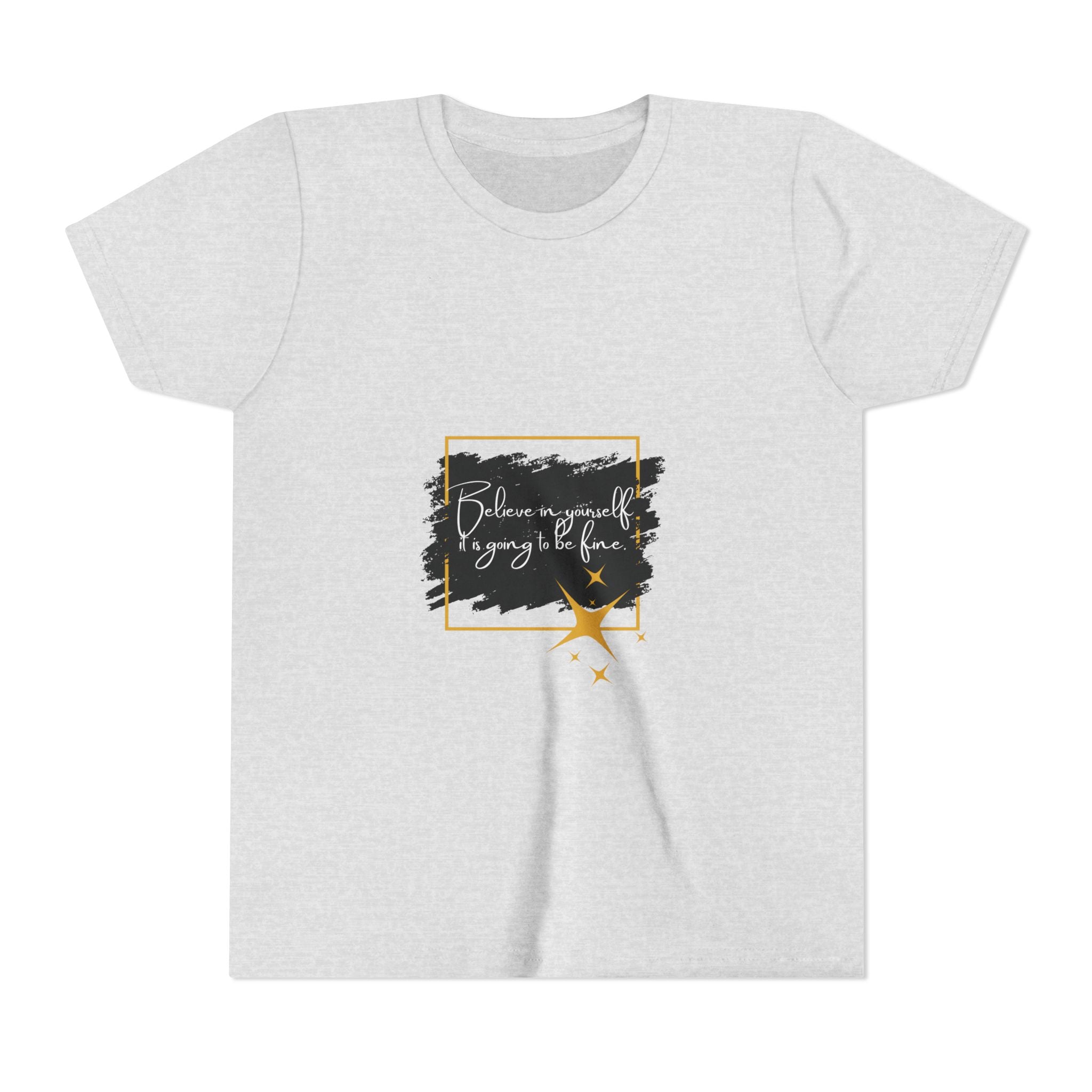 Inspirational Youth Tee - Believe in Yourself Short Sleeve Shirt, Motivational Kids Top, Back to School Outfit, Birthday Gift, [...]
