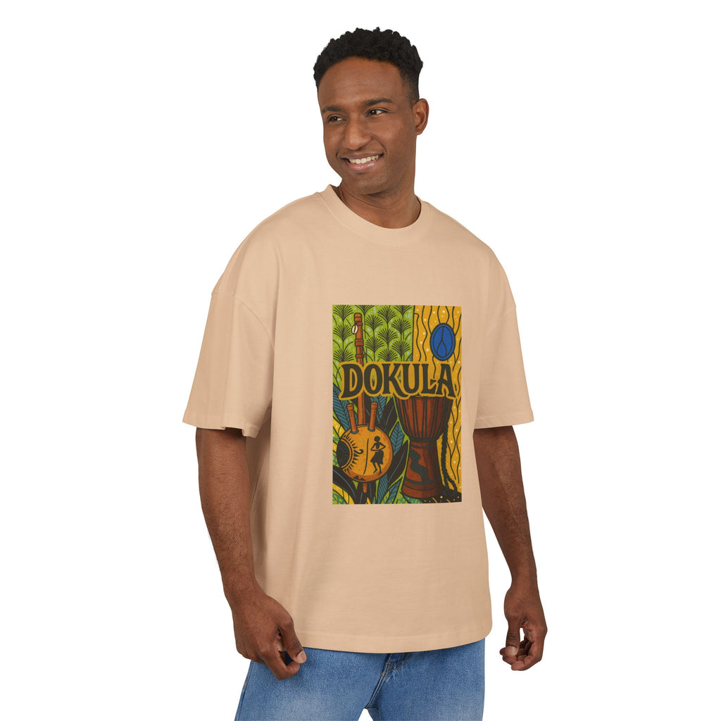 Dokula Guitar Art Tee — Tropical Vintage Music Graphic T-Shirt