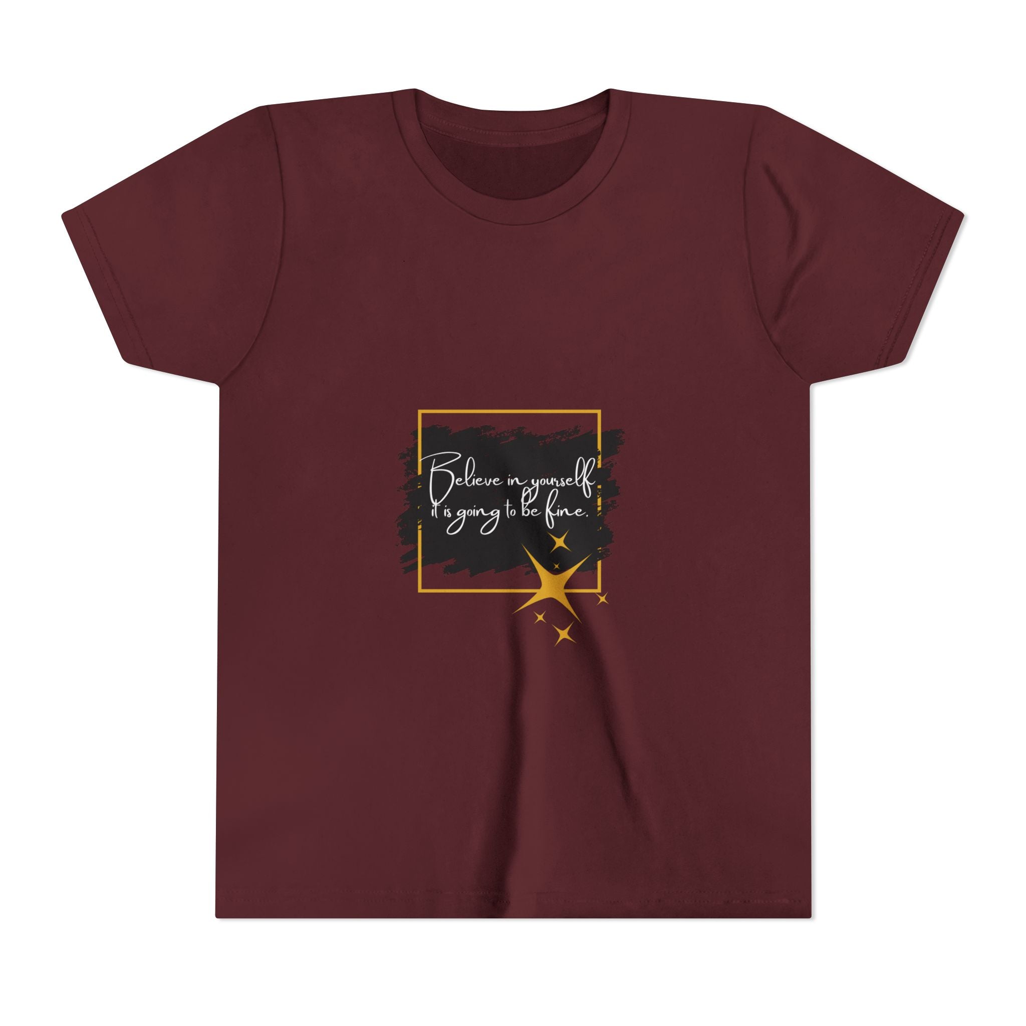 Inspirational Youth Tee - Believe in Yourself Short Sleeve Shirt, Motivational Kids Top, Back to School Outfit, Birthday Gift, [...]