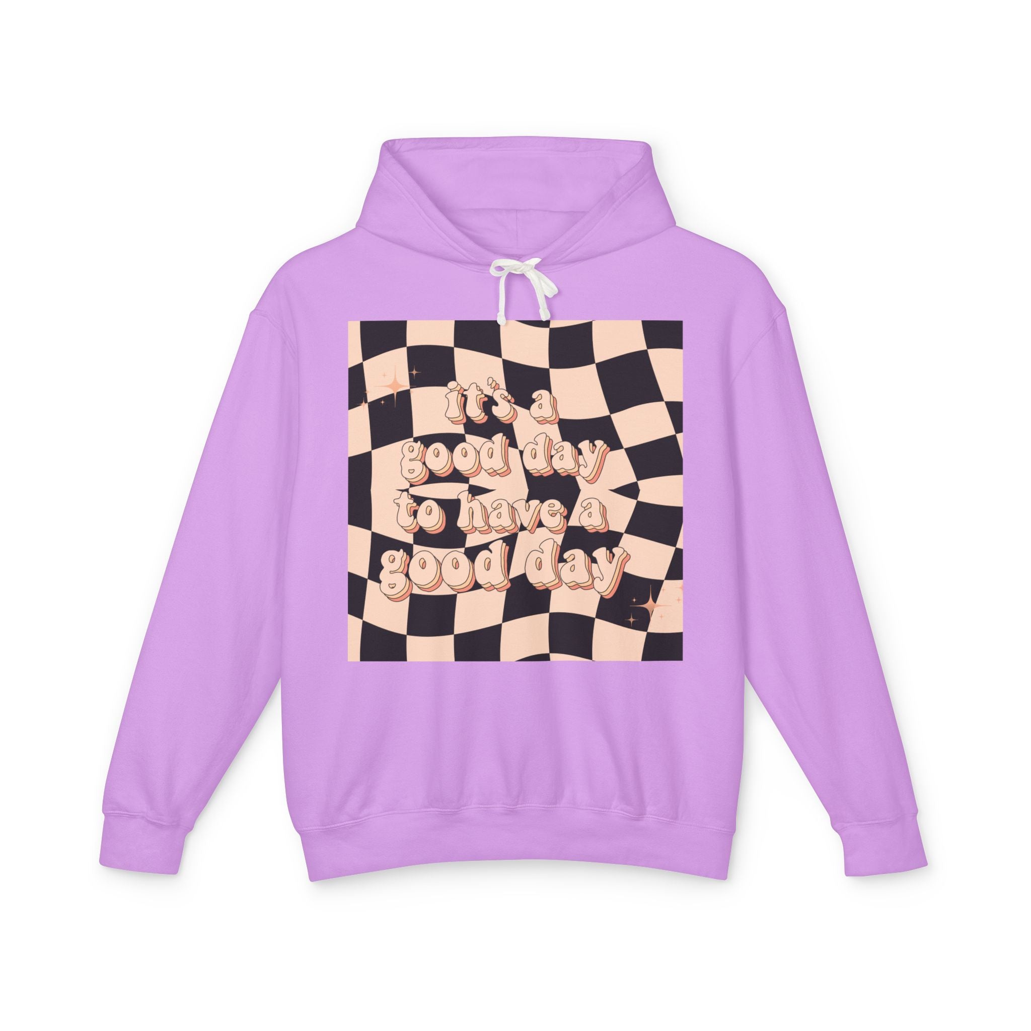 Good Day Lightweight Hoodie, Casual Sweatshirt, Unisex Pullover, Cozy Lounge Wear, Perfect Gift, Inspirational Apparel