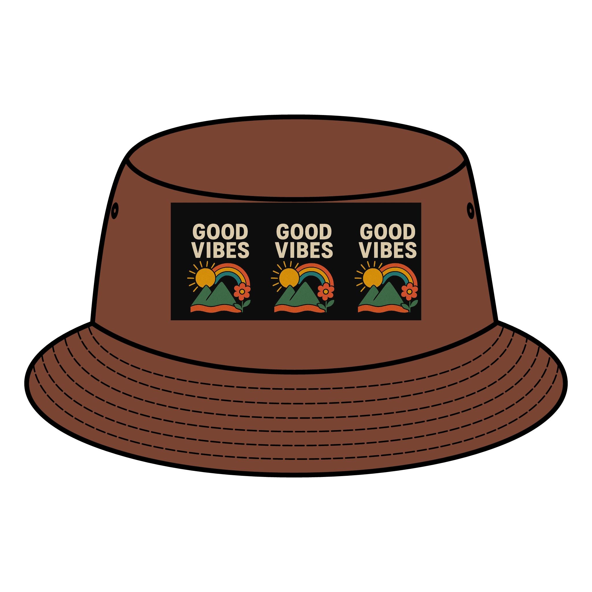 Good Vibes Bucket Hat | Trendy Sun Protection Hat, Summer Hat, Vacation Essentials, Festival Gear, Beachwear Accessory