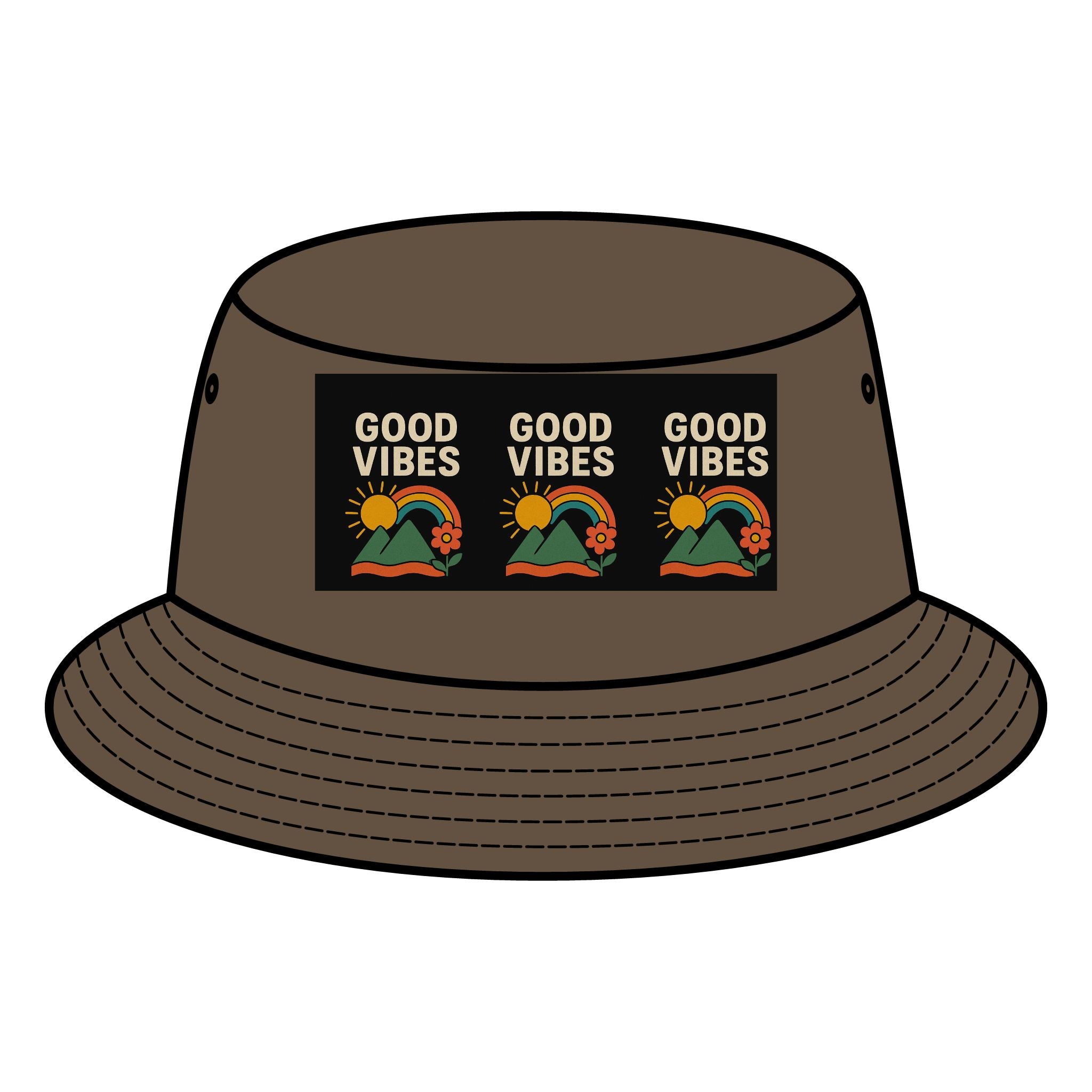 Good Vibes Bucket Hat | Trendy Sun Protection Hat, Summer Hat, Vacation Essentials, Festival Gear, Beachwear Accessory