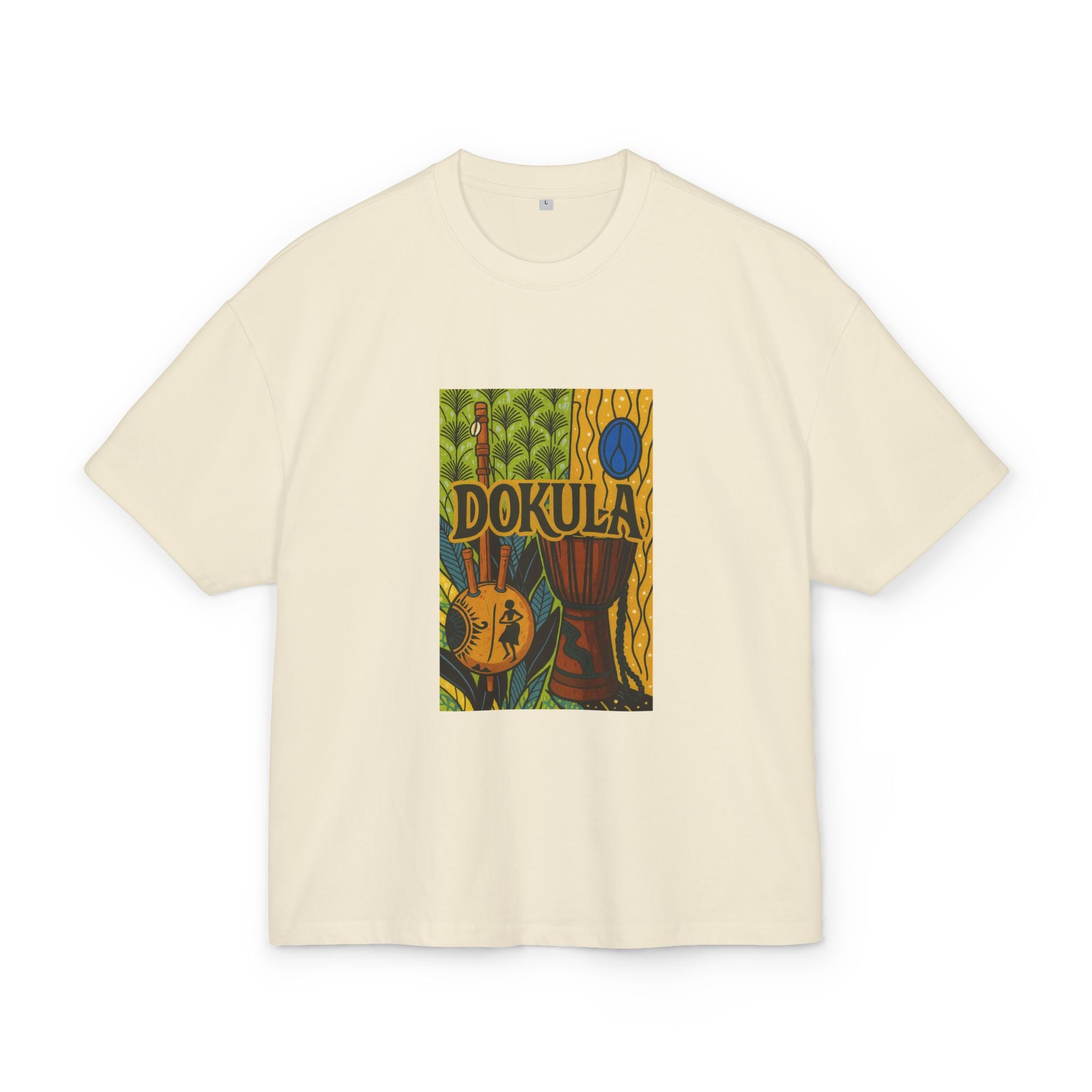 Dokula Guitar Art Tee — Tropical Vintage Music Graphic T-Shirt