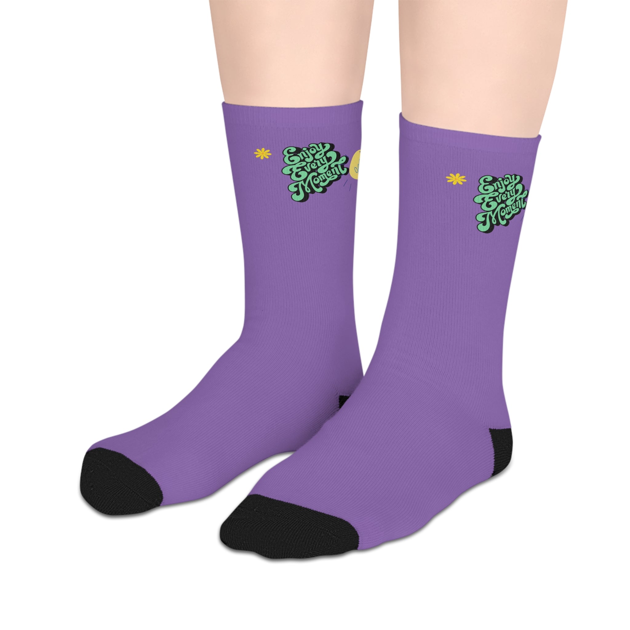 Whimsical Mid-Length Socks, Fun Socks for Every Day, Cute Gift for Cactus Lovers, Colorful Pink Socks, Cozy Socks for Homewear